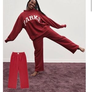 PARKE Burgundy Sweatpants